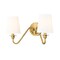 Z-Lite Gianna Wall Sconce, 2-Light, 20 In.W x 8.5 In.L x 9.75 In.H, Modern Gold/White 7509-2S-MGLD - alternate 1